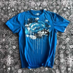 2000’s Ecko Unlimited Vibrant Blue Graphic Tee